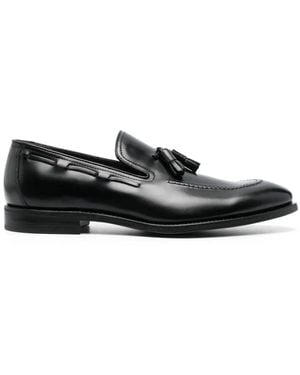 Henderson Tassel-Detail Leather Loafers - Black