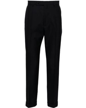 Gucci Mid-Rise Tailored Twill Trousers - Black