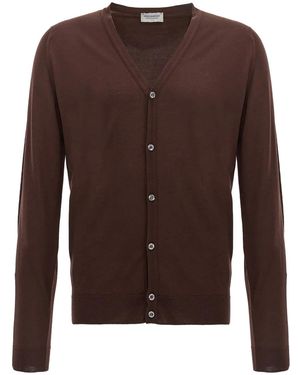 John Smedley Petworth Cardigan - Brown
