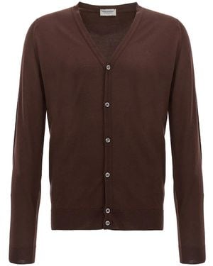 John Smedley Petworth カーディガン - ブラウン