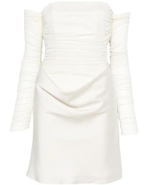 ROTATE BIRGER CHRISTENSEN Ruched Mini Dress - White