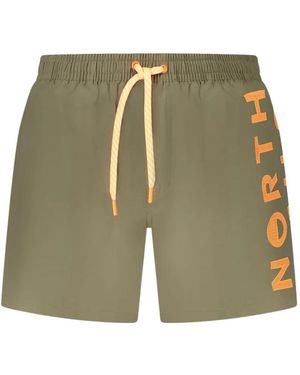 North Sails Drawstring Logo Swim Shorts - Green