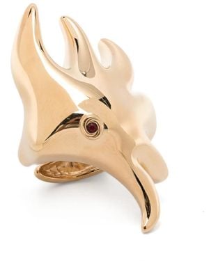 PUCCI Stella Glass-Embellished Ring - White