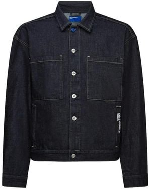 KARL LAGERFELD Boxy Denim Jacket - Blue