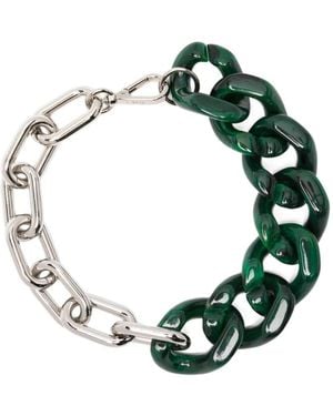 Plan C Collana Chunky-Chain-Link Necklace - Green