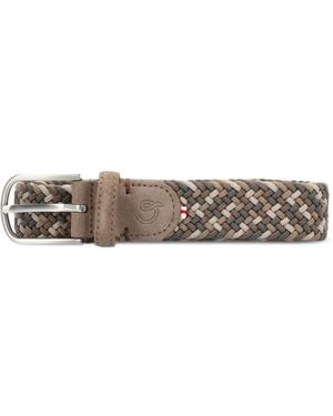La Boucle Braided Belt - White