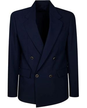 MARSĒM Single-Breasted Blazer - Blue
