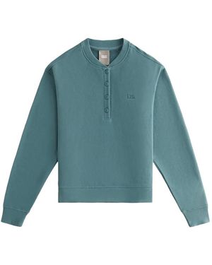 Kith Asher Henley Sweatshirt - Blue