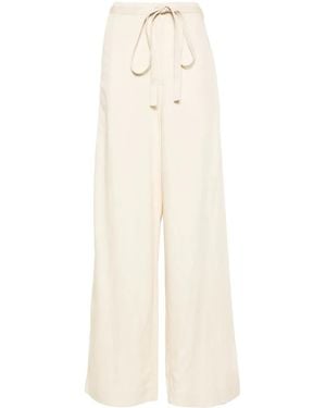 TOTEME Tie-Waist Fluid Pants - White