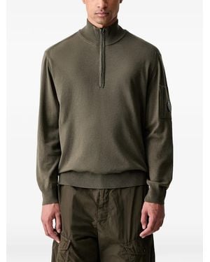 C.P. Company Pull À Col Zippé - Vert