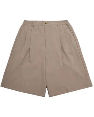 Woc Lusaka Pleated Shorts - Brown