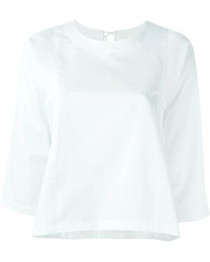 Comme des Garçons Back Fastening Blouse - White