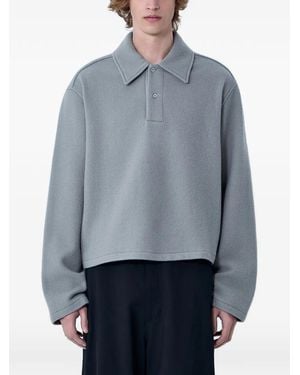 Rier Button-Placket Polo Shirt - Blue