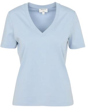 MAISON 123 Dana V-Neck T-Shirt - Blue