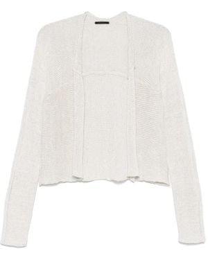 Transit Cardigan Mélange - Bianco