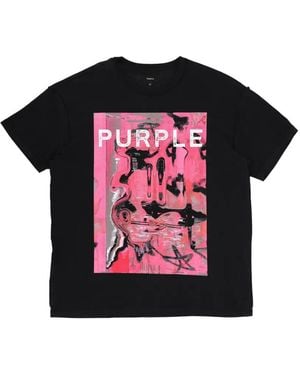 Purple Brand Graphic T-Shirt - Red