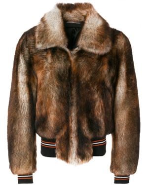 Dior Stripe Detail Bomber Jacket - Brown