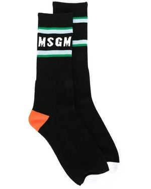 MSGM Socken Mit Logo - Schwarz