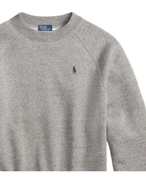 Polo Ralph Lauren Sudadera con cuello redondo y manga raglán - Gris