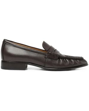 SCAROSSO Mar Gathered Loafers - Grey