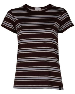 Rag & Bone Camiseta A Rayas - Negro