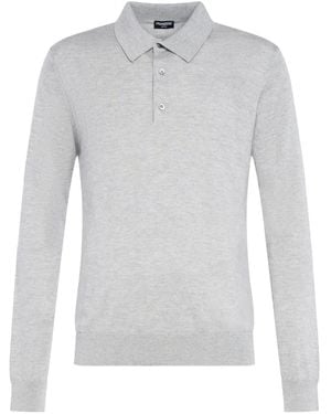Franzese Collection Ribbed Polo Shirt - Grey