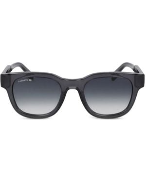 Lacoste Sonnenbrille Mit Eckigem Gestell - Blau