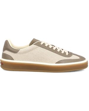 Loro Piana Lace-Up Fastening Trainers - White