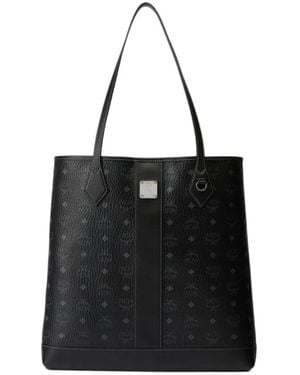 MCM Visetos Liz Tote Bag - Black