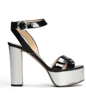 Roberto Festa Kami Platform Leather Sandals - White
