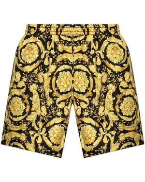 Versace Barocco Swim Shorts - Yellow