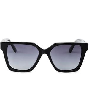 Kat Maconie Aria Square-Frame Sunglasses - Black