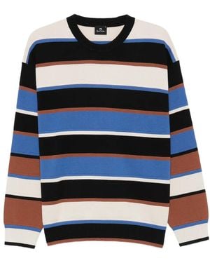 Paul Smith Striped Cotton Jumper - Black