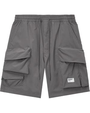 Musium Div. Logo-Embroidered Bermuda Shorts - Grey