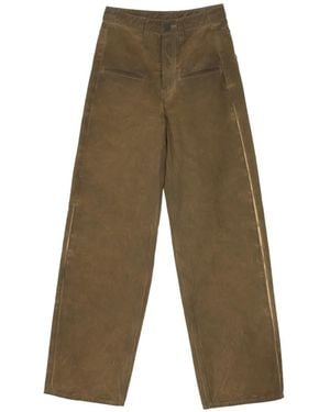 Uma Wang Pantalon Palazzo À Coupe Ample - White