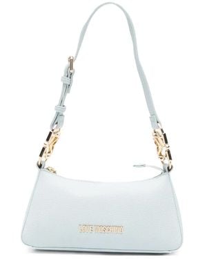 Love Moschino Logo-Detail Shoulder Bag - White