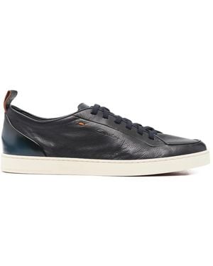 Santoni Montecarlo Panelled Trainers - Blue
