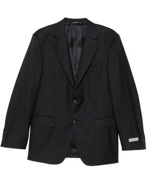 Canali Single-Breasted Notched-Lapel Suit - Black