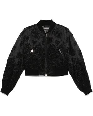Ermanno Scervino Jack Met Geborduurde Bloemen - Zwart