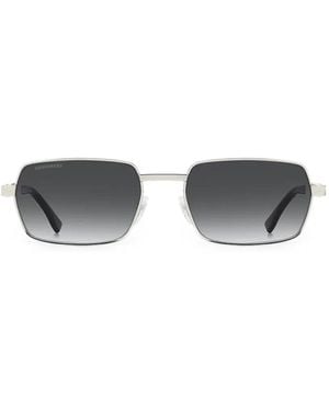 DSquared² Rectangle-Frame Tinted Sunglasses - White