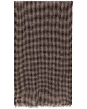 Canali Logo-Patch Scarf - Brown