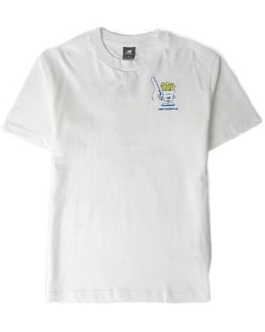 New Balance Fish And Chips Graphic-Print T-Shirt - White
