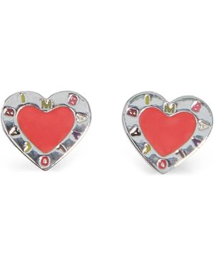 Bimba Y Lola Heart Earrings - Red