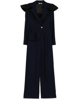 Saiid Kobeisy Ruffled Jumpsuit - Blue
