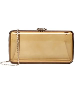 Gianvito Rossi Vetra Clutch Bag - Naturel