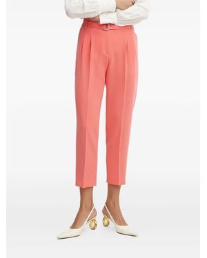 BOSS Belted Pleated Pants - Pink