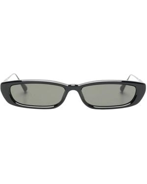 Linda Farrow Darya Rectangle-Frame Sunglasses - Grey