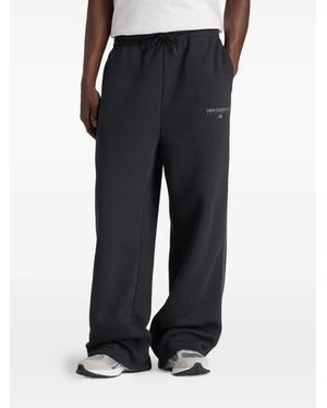 New Balance Pantalon De Jogging À Surpiqûres Contrastantes - Black