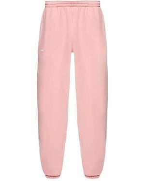 PANGAIA Cuffed Organic-Cotton Trousers - Pink