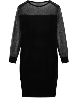 ARMANI EXCHANGE Long-Sleeve Mini Dress - Black